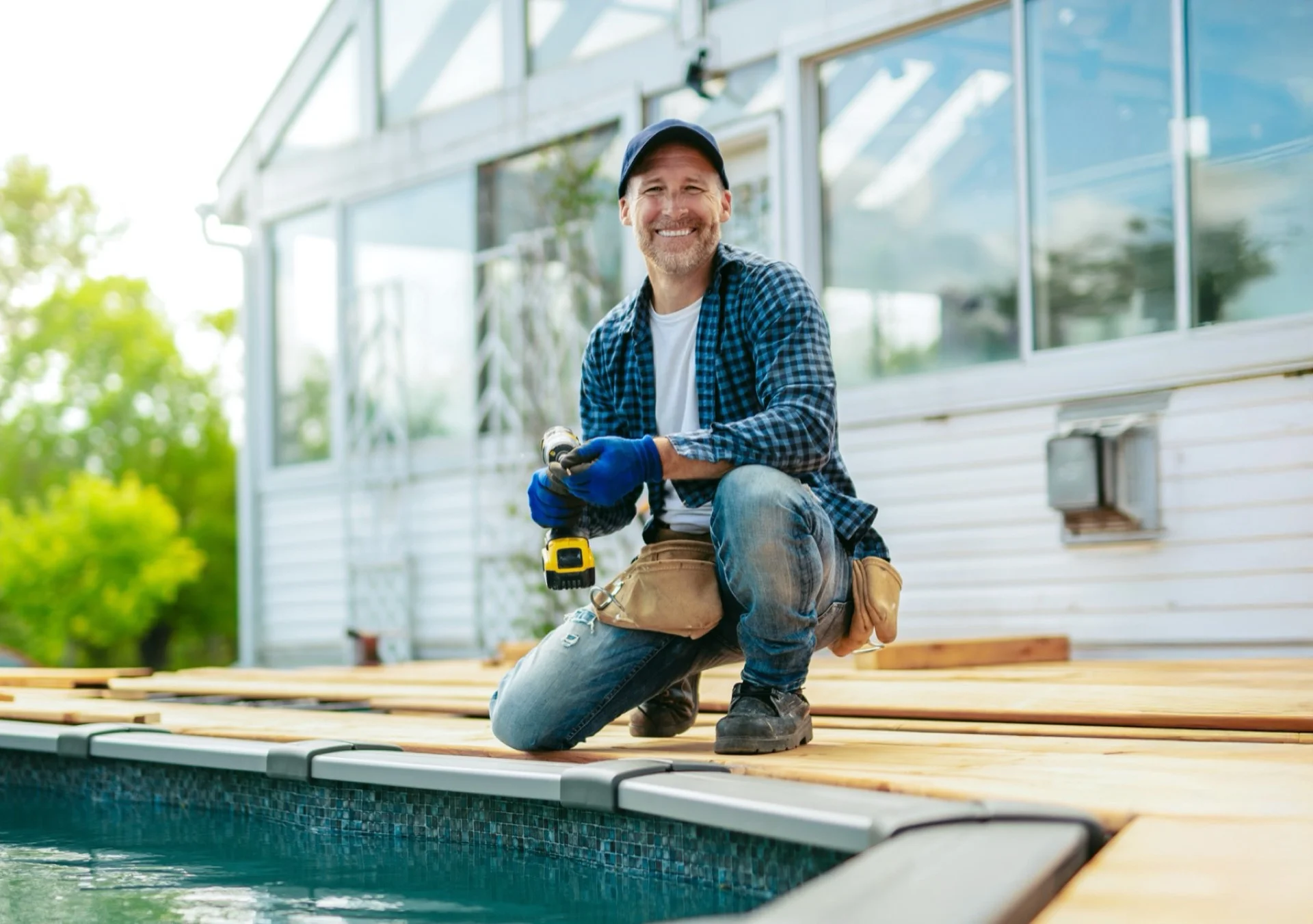 Worker on Roof