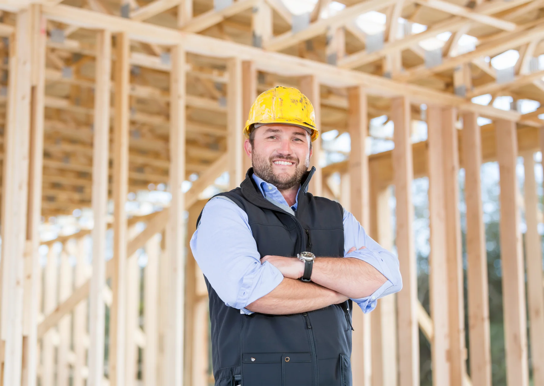 Worker on Roof