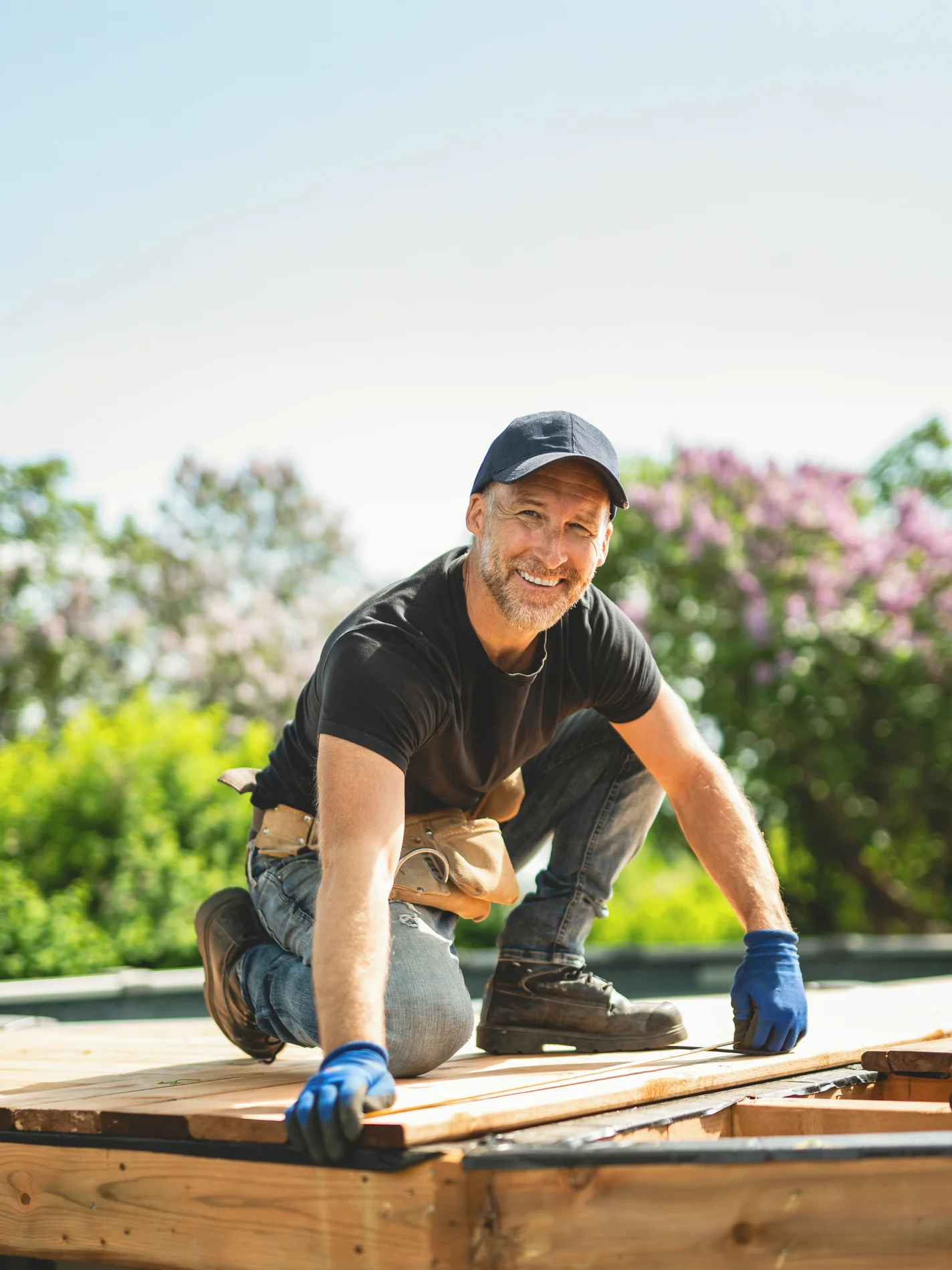 Worker on Roof